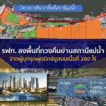 รฟท.ลงพื้นที่ทวงคืนย่านสถานีแม่น้ำจากผู้บุกรุกผุดมิกซ์ยูสบนเนื้อที่ 260 ไร่