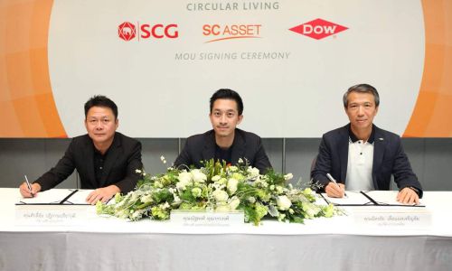 SC จับมือ SCG และ DOW สร้างนวัตกรรมโครงการ“ถนนพลาสติกรีไซเคิล”