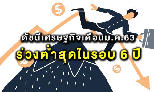 ดัชนีเศรษฐกิจเดือนม.ค.63 ร่วงต่ำสุดในรอบ 6 ปี