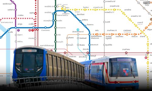 อัพเดทแผนที่รถไฟฟ้าพื้นที่กรุงเทพมหานครและปริมณฑล ปี 2564