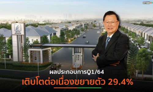 LALIN ประกาศผลประกอบการQ1/64 เติบโตต่อเนื่องขยายตัว 29.4%