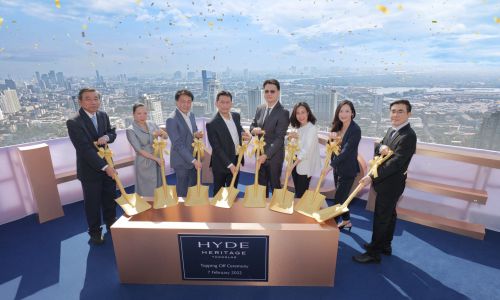 HYDE Heritage Thonglor จัดพิธีเทปูนปิดงานก่อสร้าง