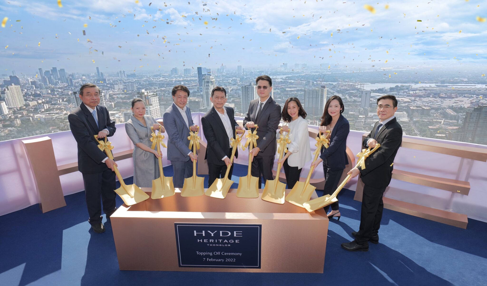 You are currently viewing HYDE Heritage Thonglor จัดพิธีเทปูนปิดงานก่อสร้าง