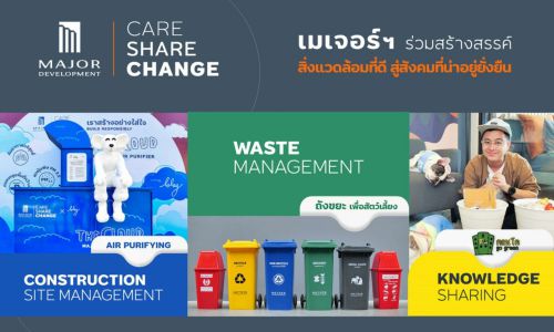 MJD ต่อยอดแคมเปญ “CARE-SHARE-CHANGE”  ผ่าน 3 แกนกิจกรรม ร่วมสร้างสรรค์สิ่งแวดล้อมที่ดี สู่สังคมที่น่าอยู่อย่างยั่งยืน