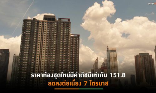 ราคาบ้านเดี่ยว-ทาวน์เฮ้าส์กรุงเทพฯ-ปริมณฑลไตรมาส 2มีค่าดัชนี 127.3 ลดลง -0.4%