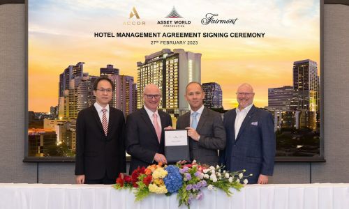 AWC จับมือ Accor เปิดตัวโรงแรม “แฟร์มอนท์”แห่งแรกของไทย  ยกระดับกรุงเทพฯ เป็นศูนย์กลางตลาด MICE ลักชัวรี่ระดับโลก