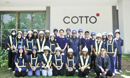 COTTO ต้อนรับอาจารย์-นักศึกษา คณะวิศวกรรม SU ชมศักยภาพกระบวนการผลิตนวัตกรรมวัสดุตกแต่ง ฝีมือคนไทย