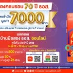 ธอส. ฉลองครบรอบ 70 ปี จองซื้อบ้านในงาน GHB ALL HOME ONLINE 2023  14 รายแรก รับบัตรกำนัลแทนเงินสด มูลค่าสูงถึง 7 พันบาท