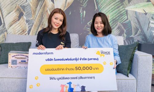 “โมเดอร์นฟอร์ม”มอบรายได้จากการจำหน่ายเฟอร์นิเจอร์ Pet Sofa ให้ “มูลนิธิเดอะวอยซ์