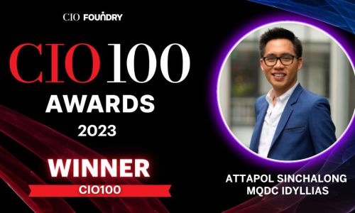 อรรถพล สินฉลอง ผู้บริหาร MQDC Idyllias ได้รับเลือกเป็น 1 ใน CIO100 Awards