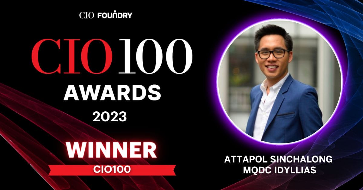 You are currently viewing อรรถพล สินฉลอง ผู้บริหาร MQDC Idyllias ได้รับเลือกเป็น 1 ใน CIO100 Awards