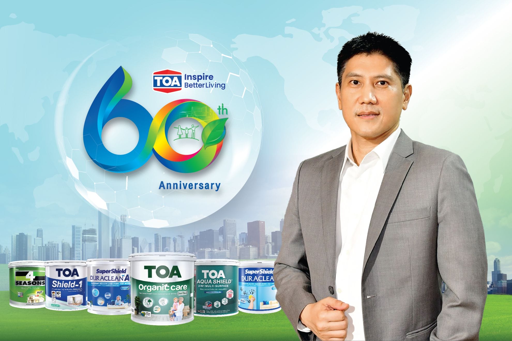 You are currently viewing TOA ย้ำแชมป์เบอร์หนึ่งเจ้าตลาด โชว์ผลงานปี 66 พร้อมก้าวสู่ปีที่ 60 เดินหน้าองค์กรยั่งยืนตามแนวทาง ESG